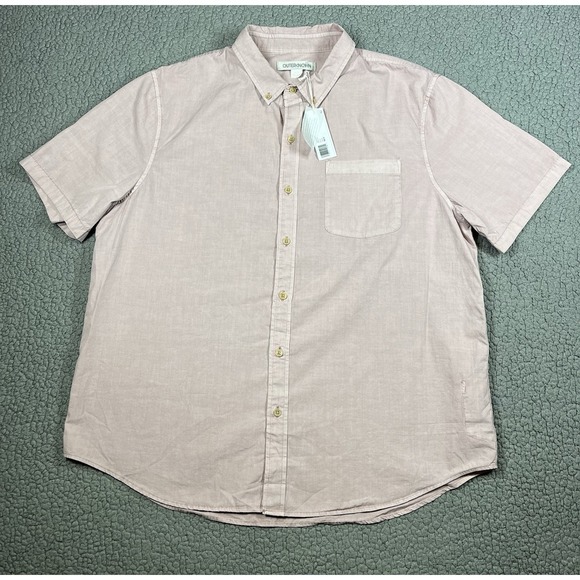 Outerknown Other - OUTERKNOWN Mens Size XL The Short Sleeve Studio Shirt Button Down Seashell